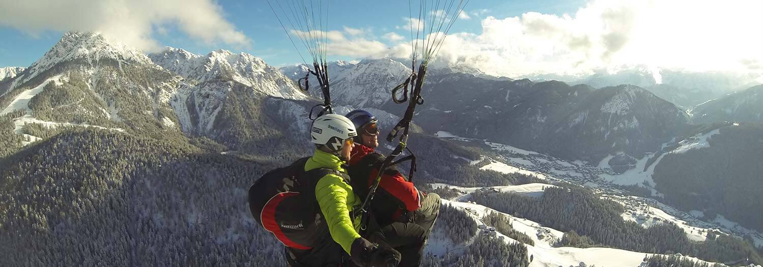 Gleitschirm fliegen im Pustertal