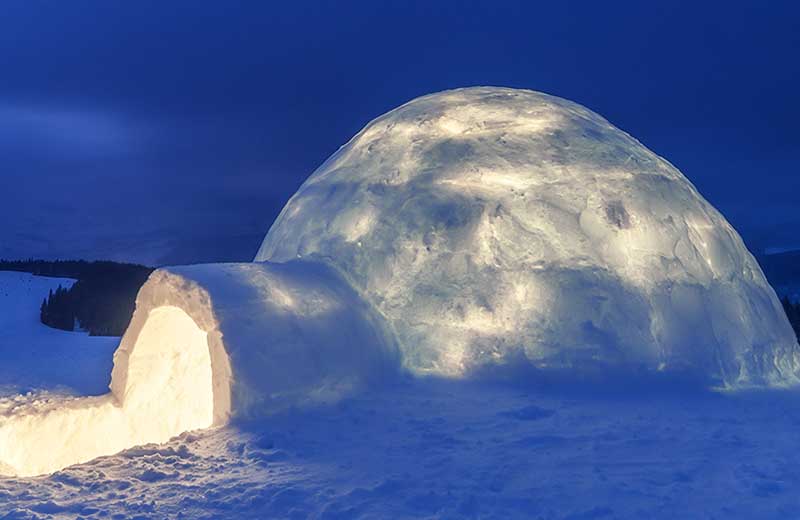 Iglu Übernachtung