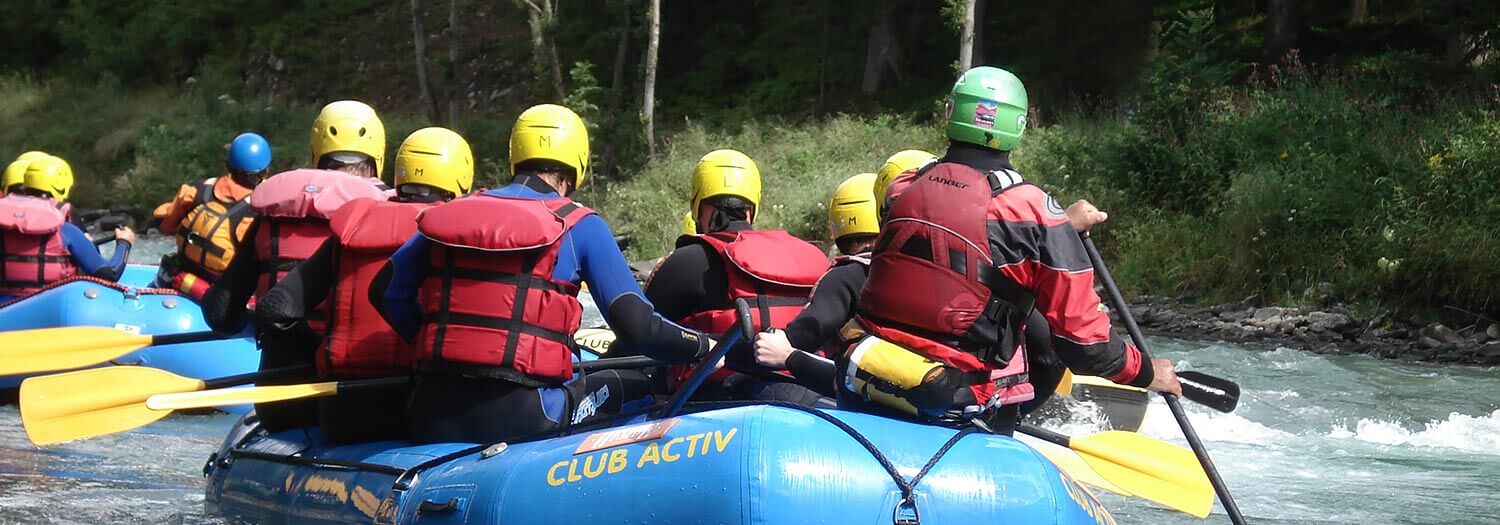 Rafting in der Ferienregion Dolomiten