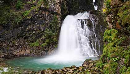 Blick Reinbach Wasserfaelle