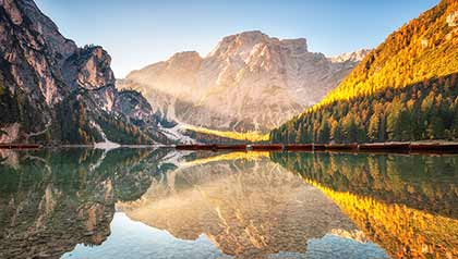 Blick Pragser Wildsee
