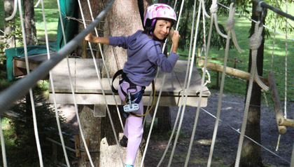 Klettern Abenteuerpark Toblach