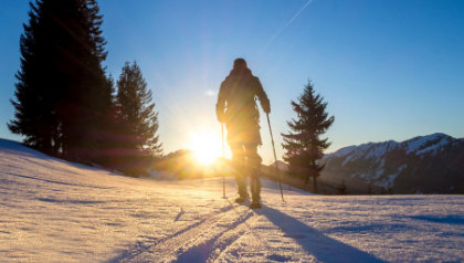 Blick Skitour Winter